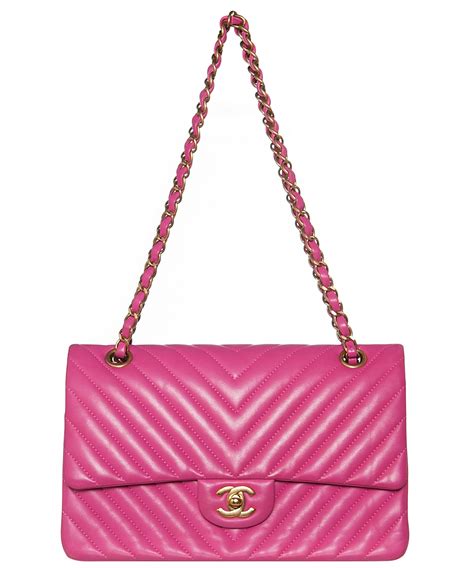 chanel chevron classic pink